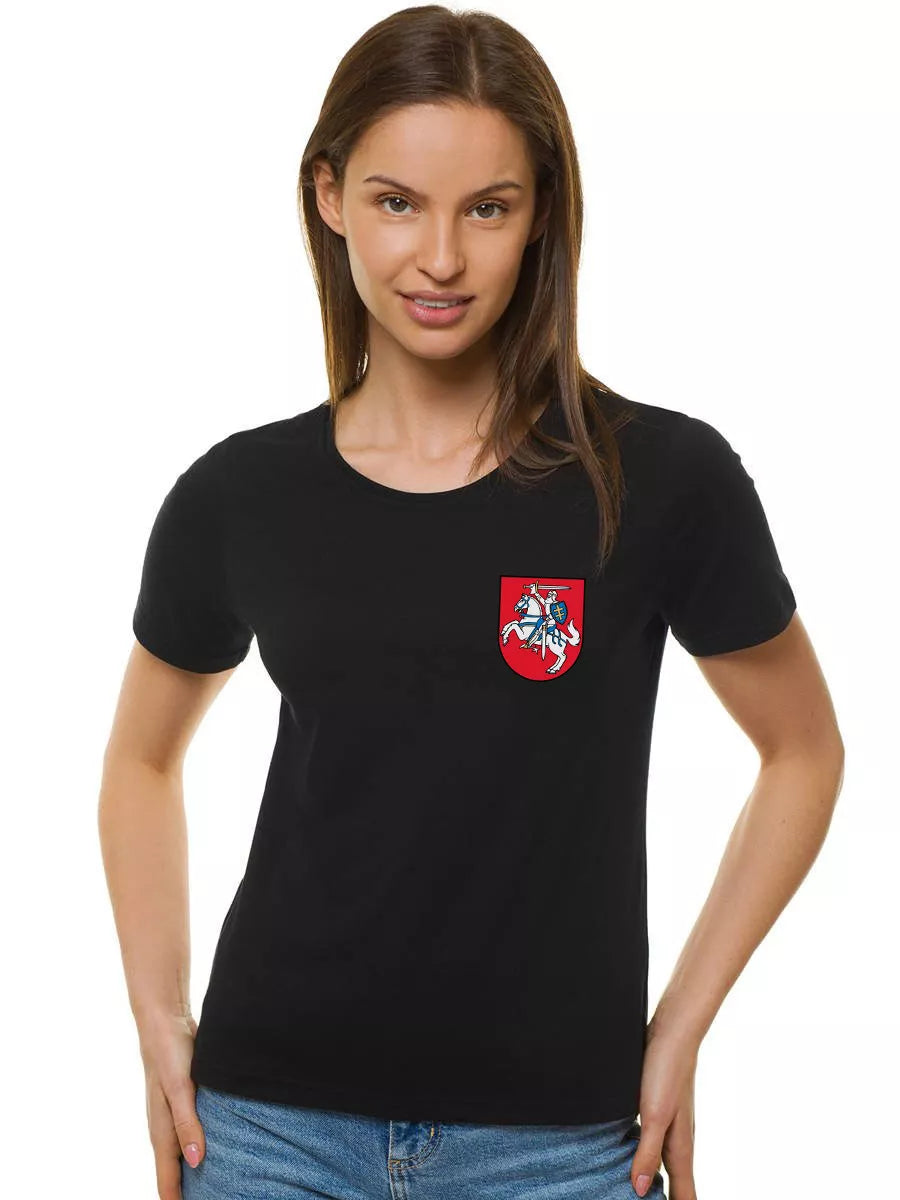 Women's black T-shirt HERBAS
