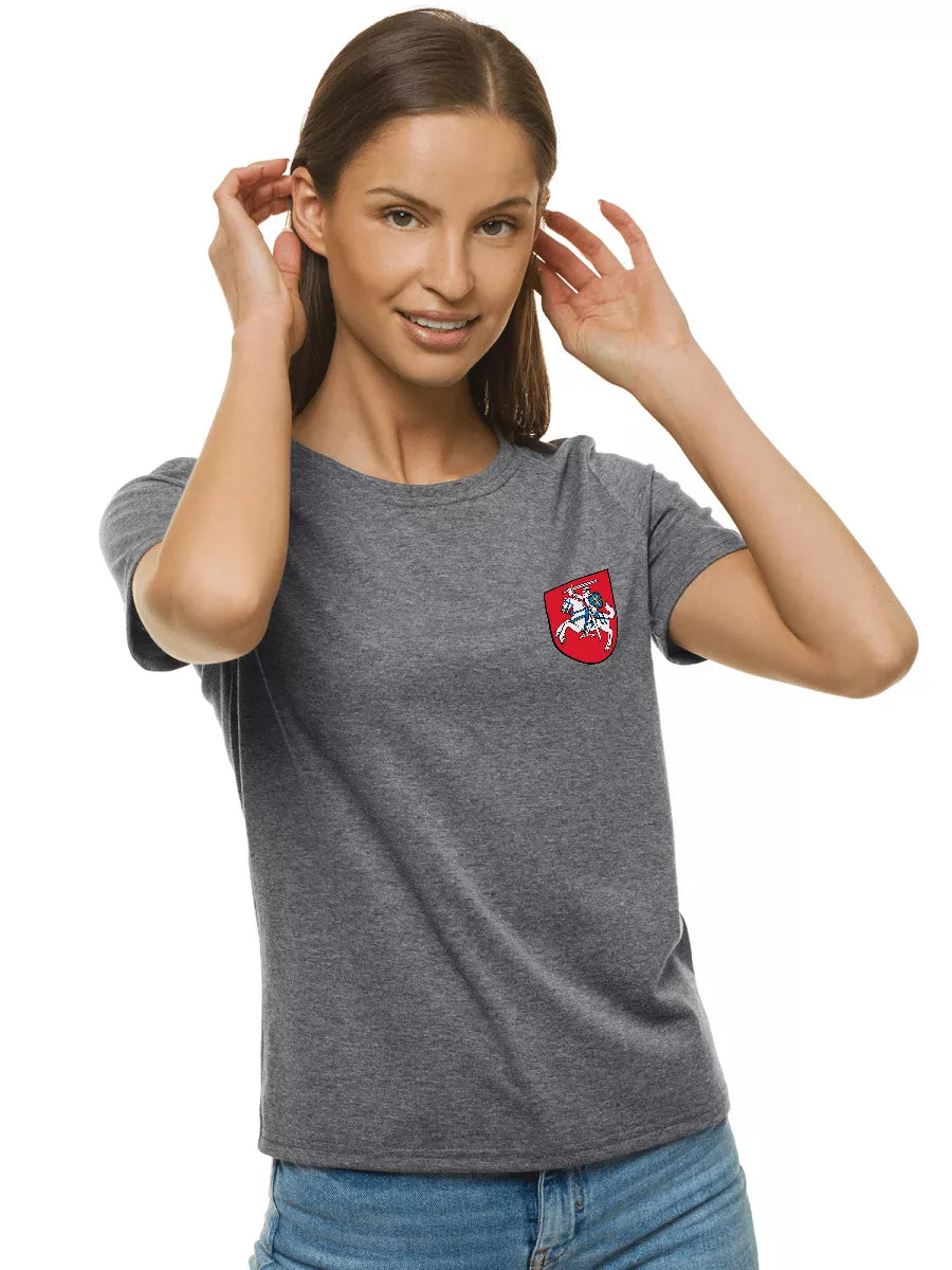 Women's dark gray T-shirt HERBAS