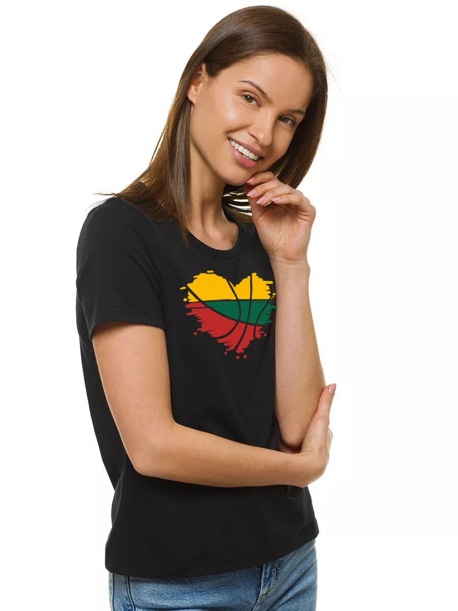 Women's black T-shirt LTU