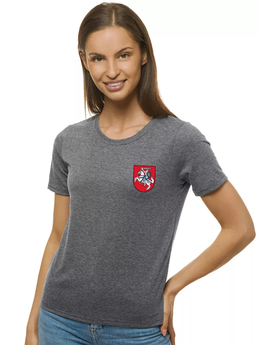 Women's dark gray T-shirt HERBAS