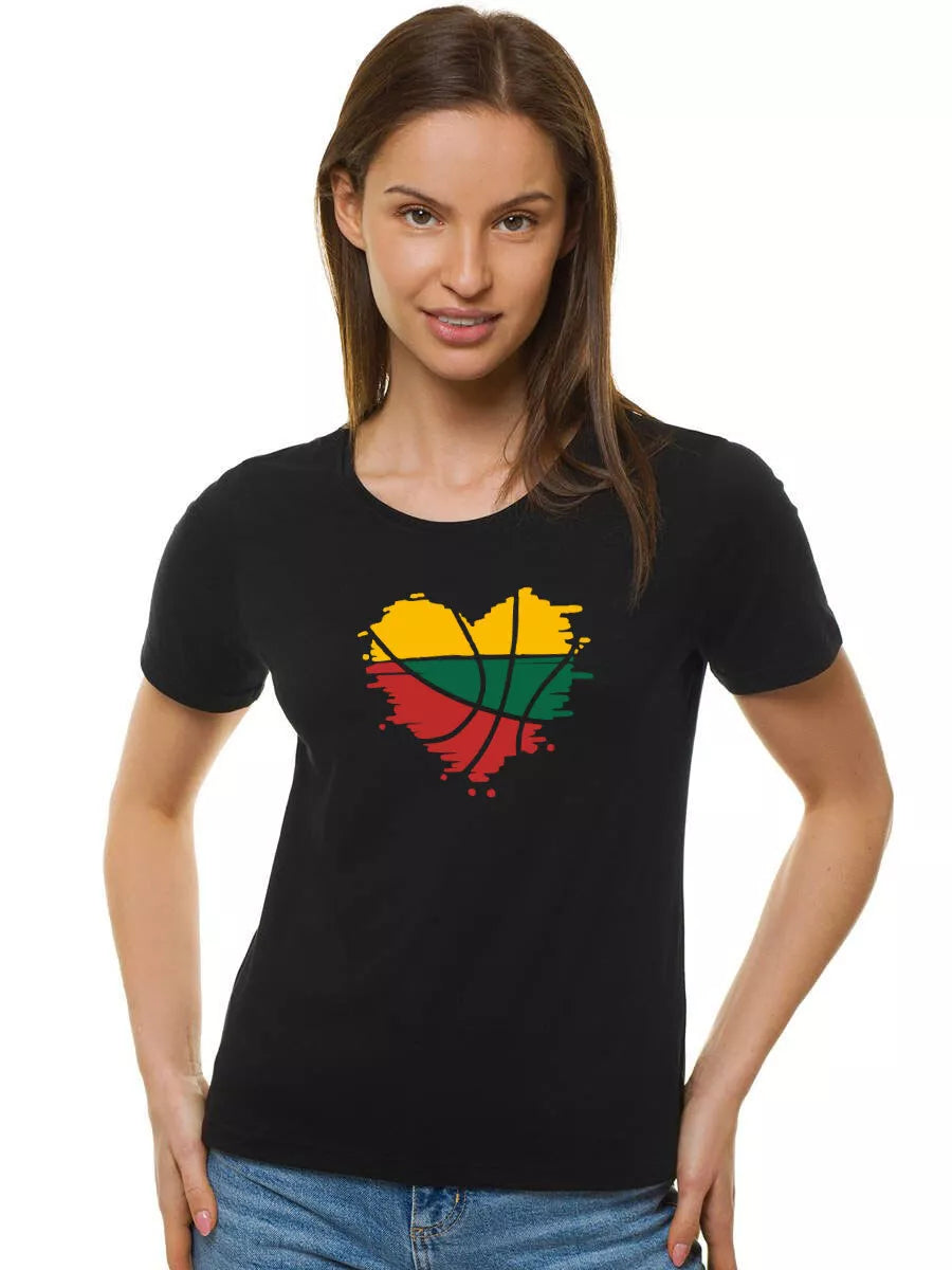 Women's black T-shirt LTU