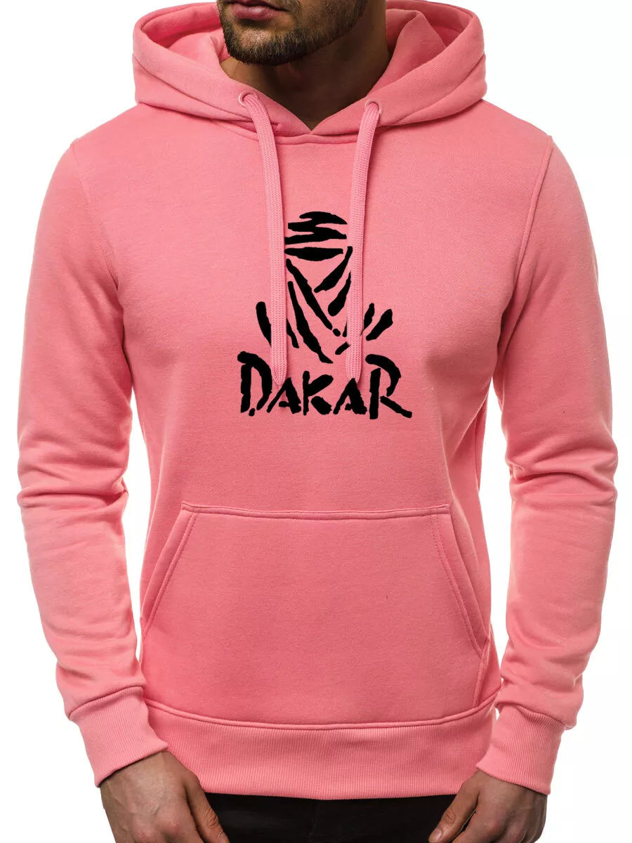 Dark pink men's hoodie Dakar
