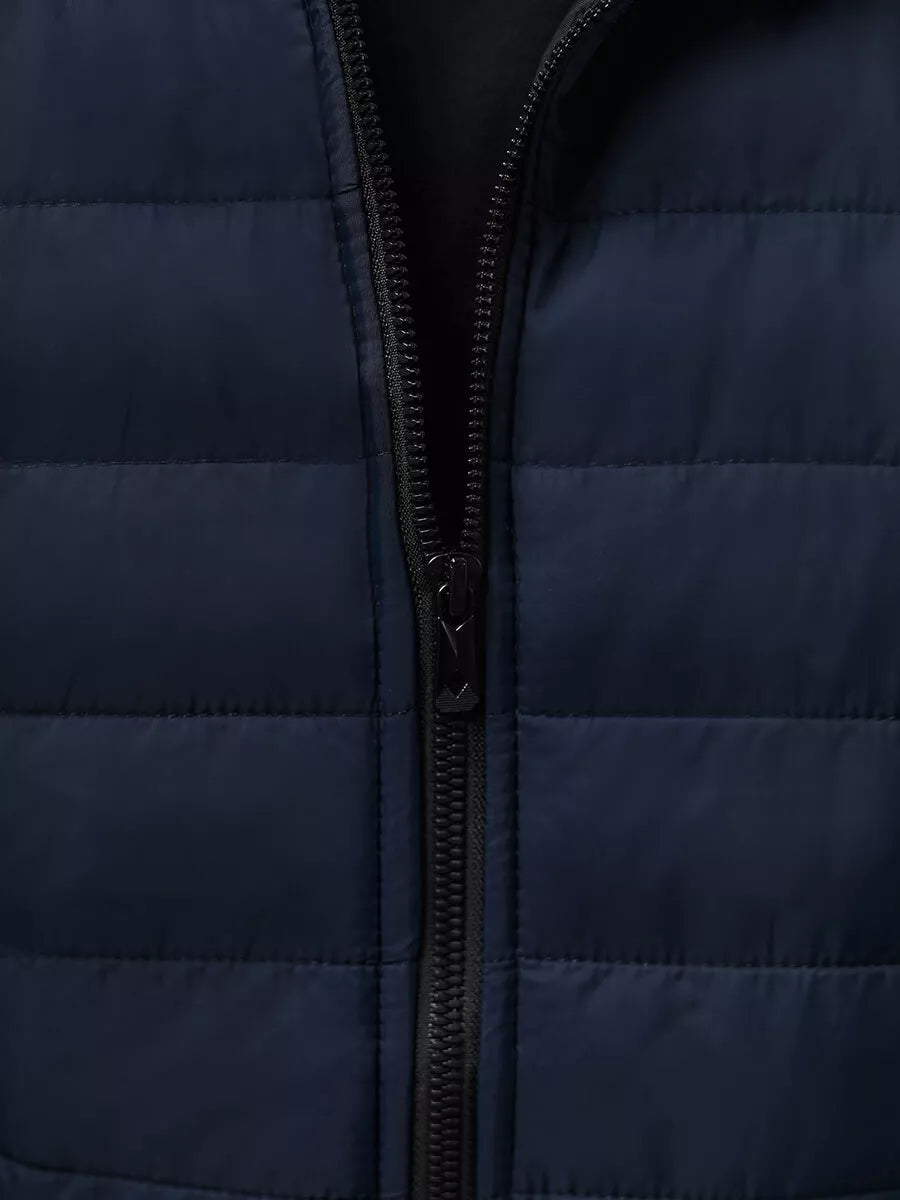 Navy blue Naron hooded vest