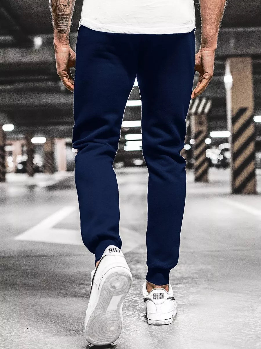 Dark blue men's casual pants Sergo