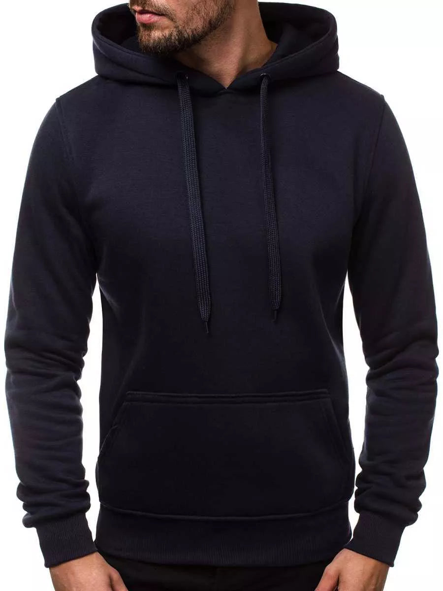 Navy blue men's hoodie Buvoli
