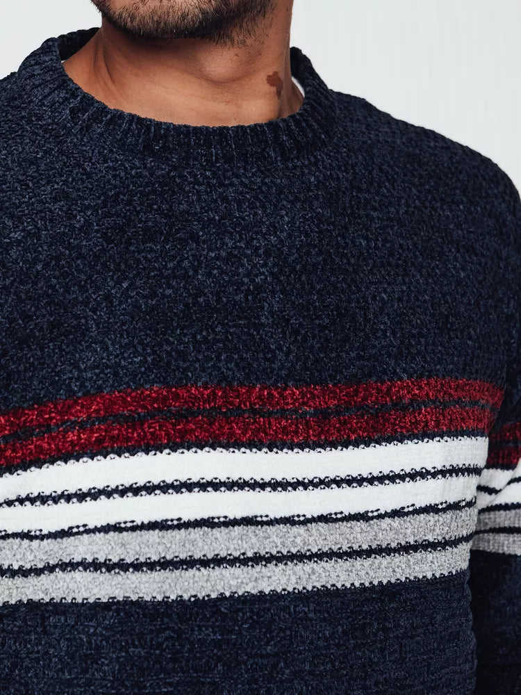 Dark blue men's sweater Fimol