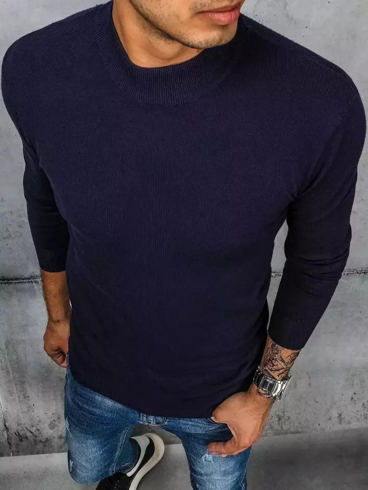 Dark blue men's sweater Zamol