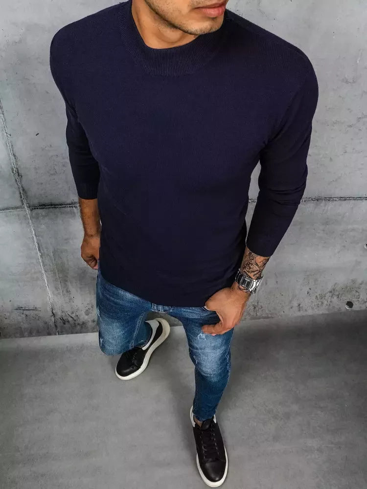 Dark blue men's sweater Zamol