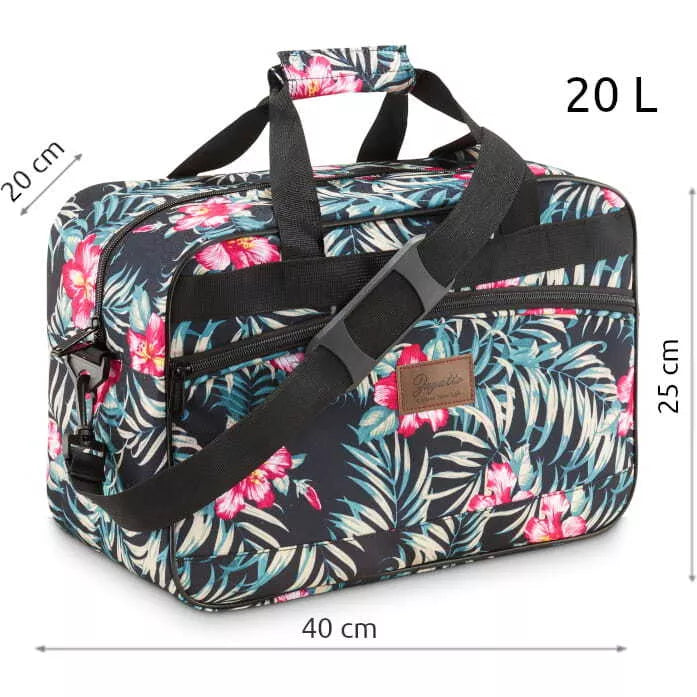 Floral travel bag for airplane Turbo