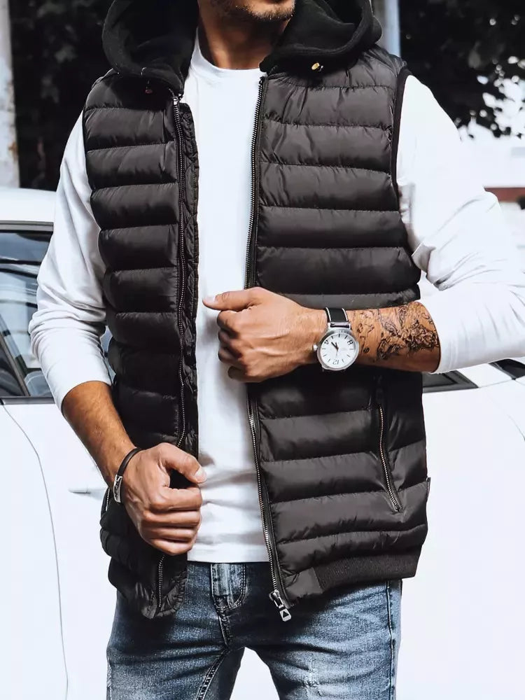 Men's vest black Arova 