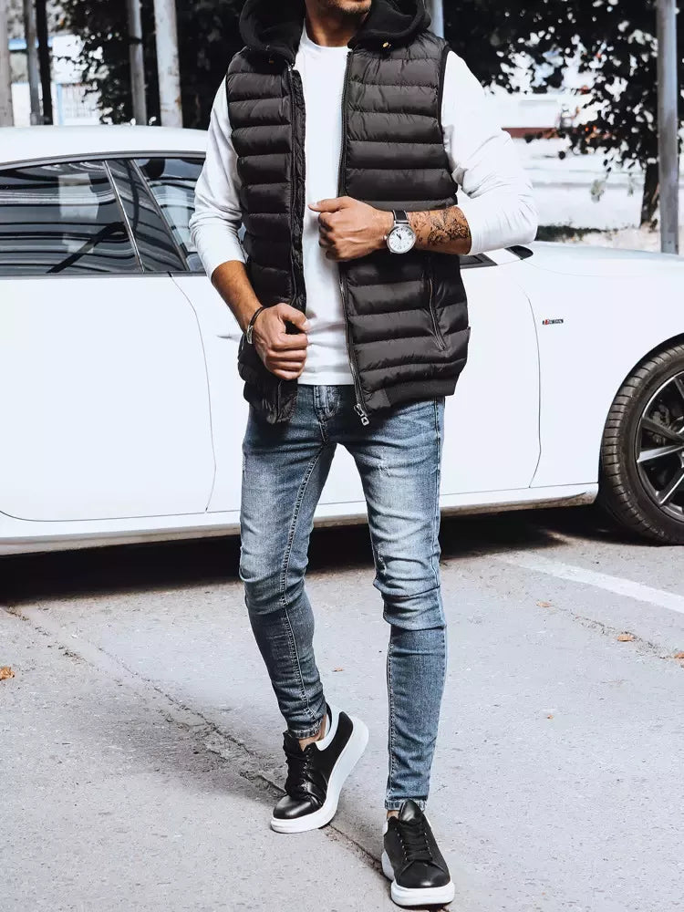 Men's vest black Arova 