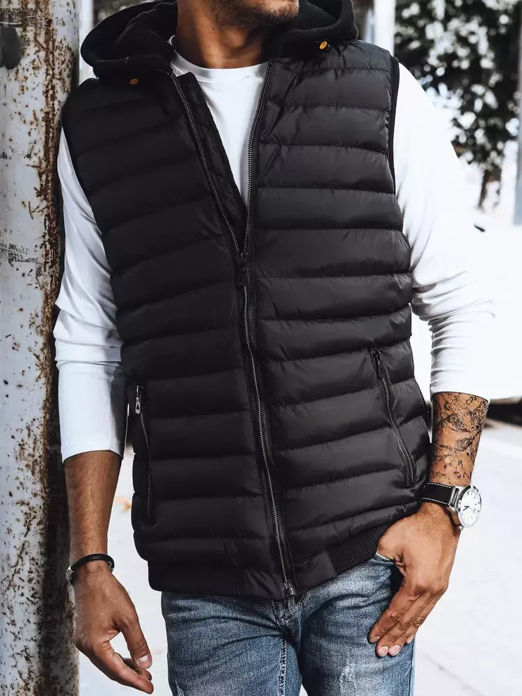 Men's vest black Arova 