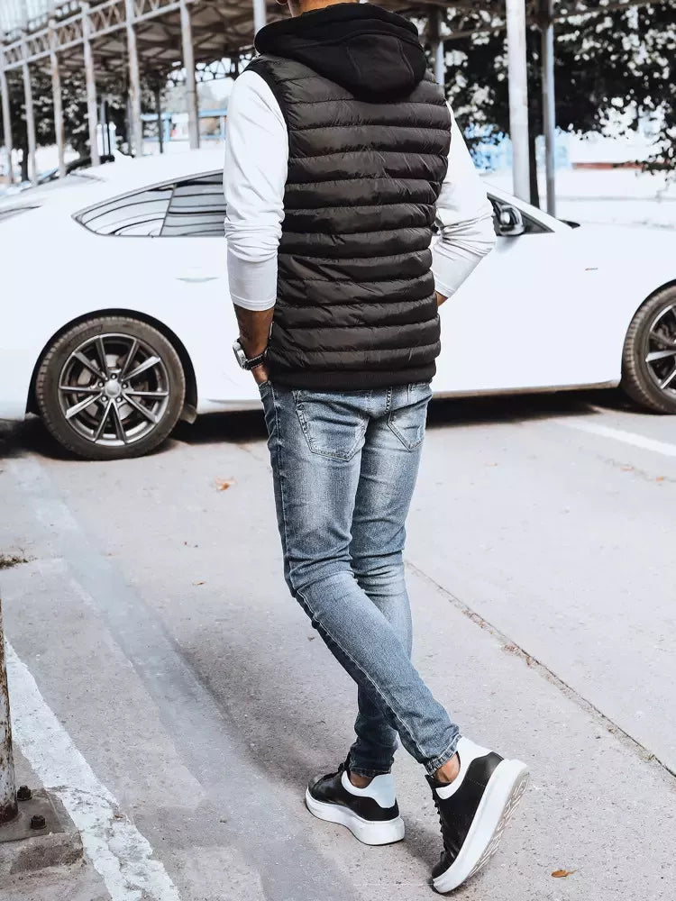 Men's vest black Arova 