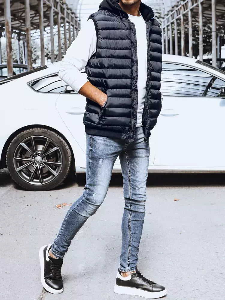 Vest for men dark blue Arova 