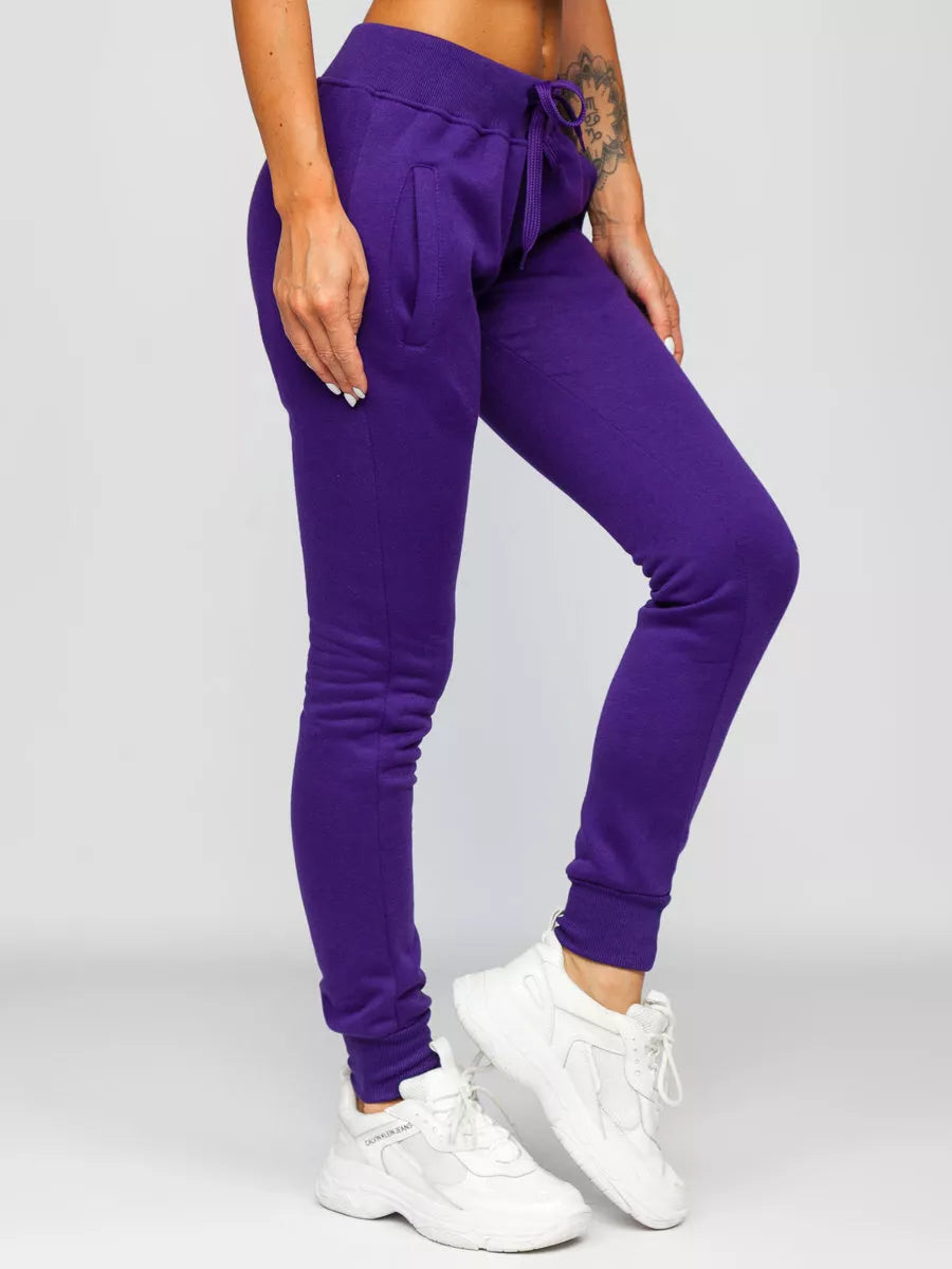 Women's purple casual pants Flor