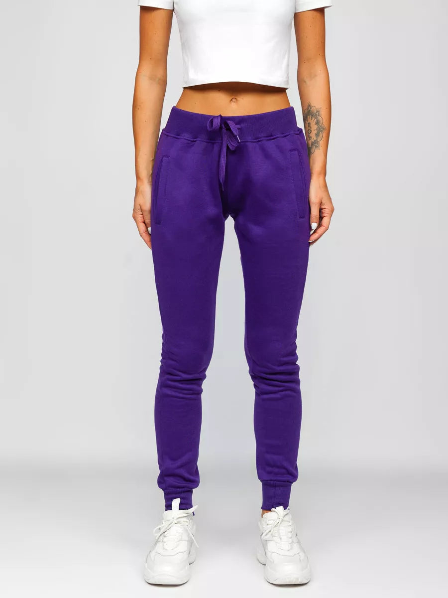 Women's purple casual pants Flor