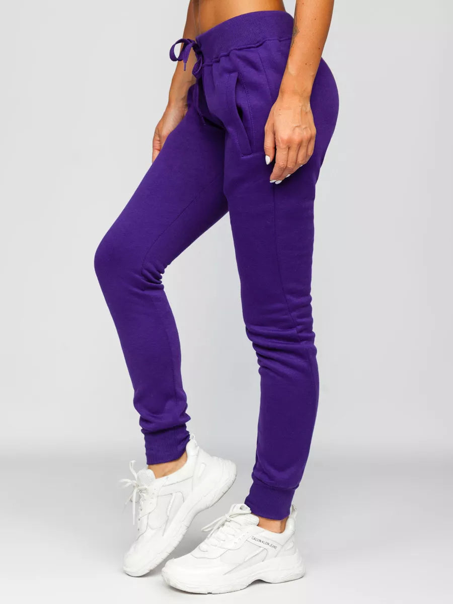 Women's purple casual pants Flor
