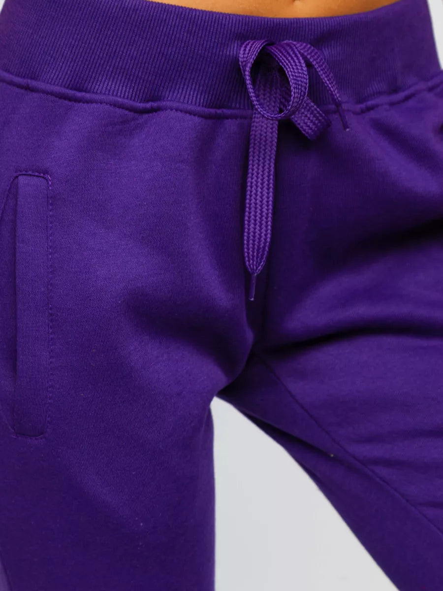 Women's purple casual pants Flor