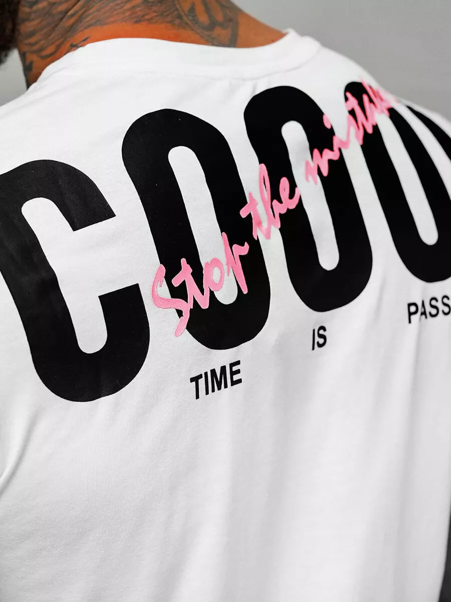 Men's white T-shirt Coool