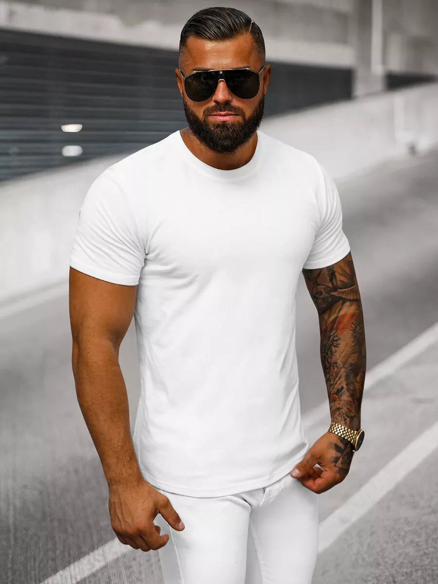 Men's white T-shirt Coool
