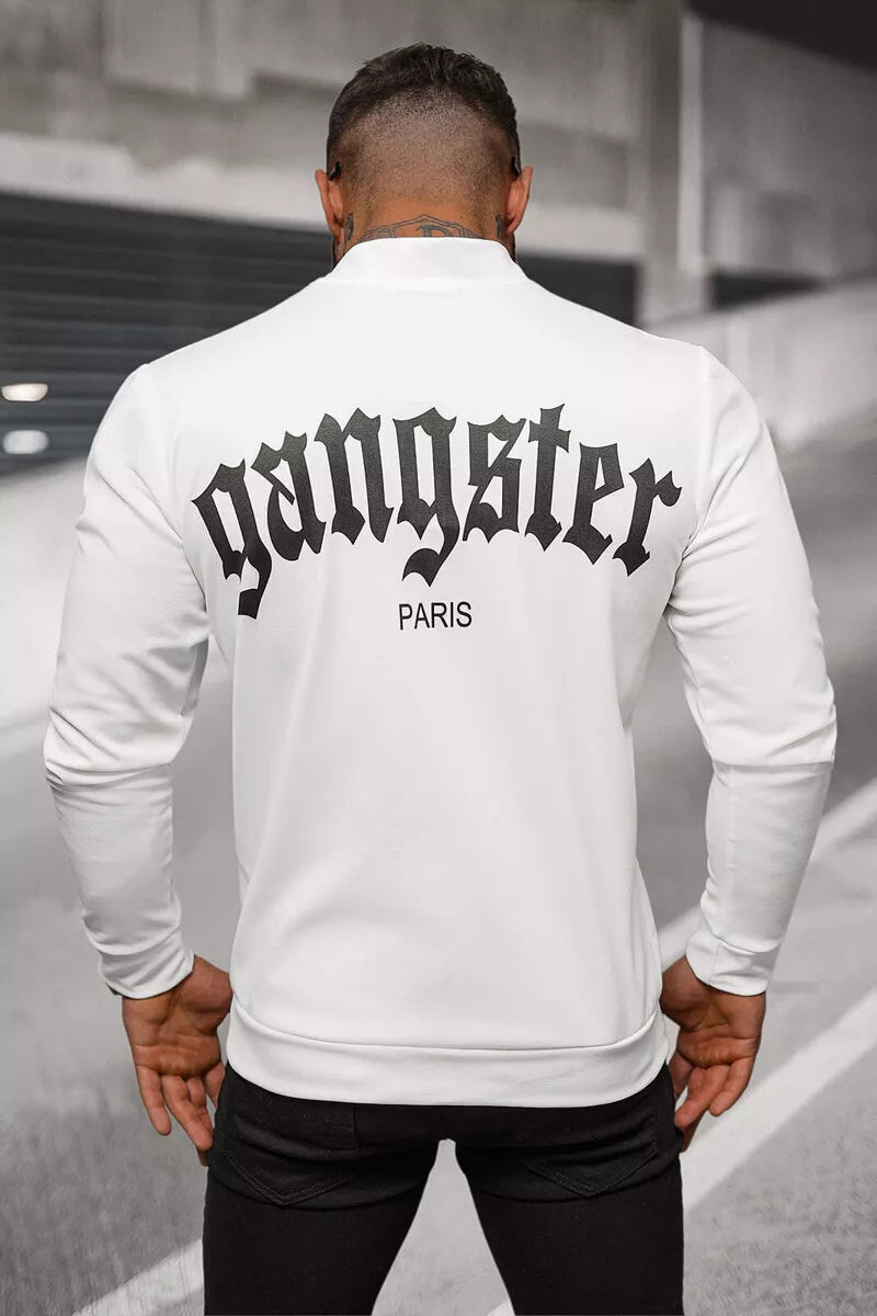 Men's white sweater Gangster