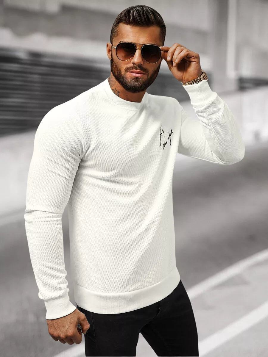 Men's white sweater New York