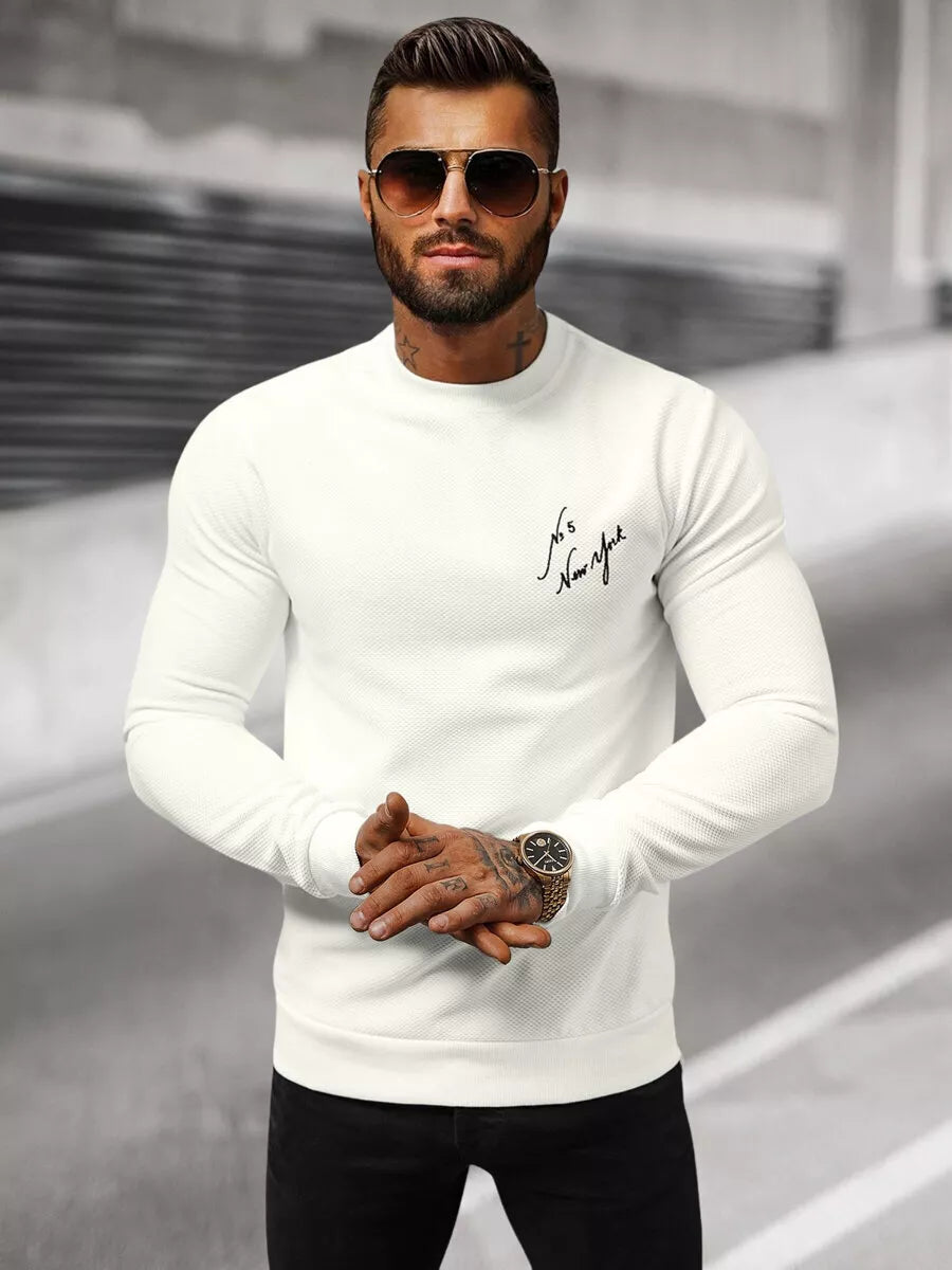 Men's white sweater New York