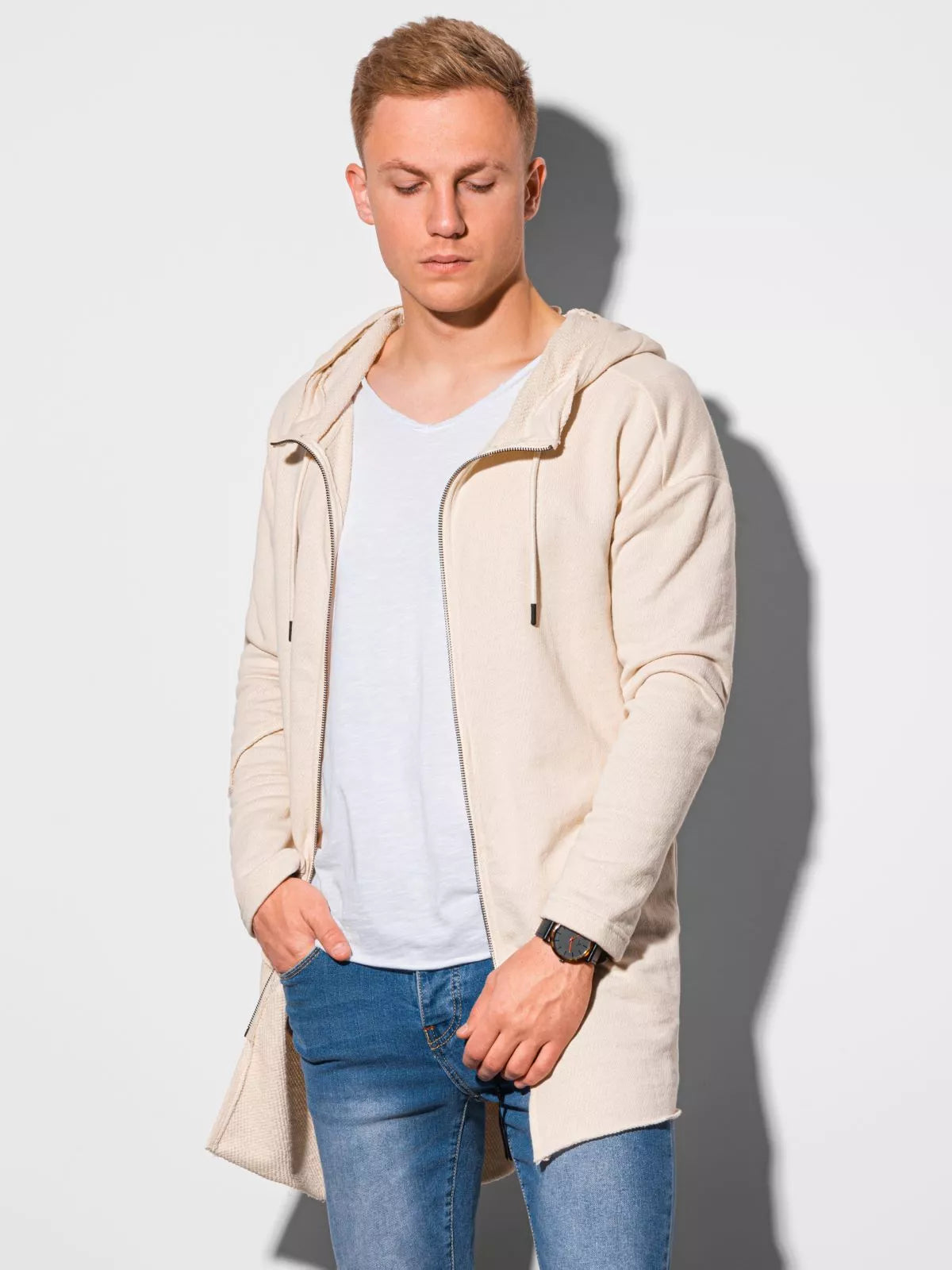 Men's white sweater Stivin 