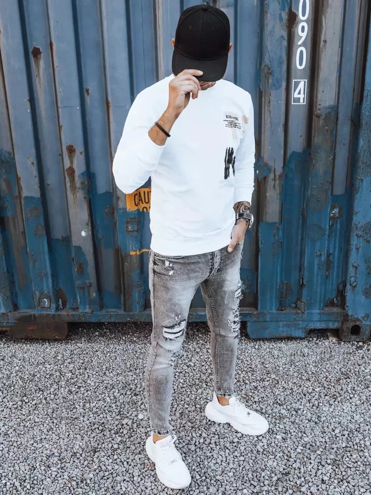 Men's white sweater Vate