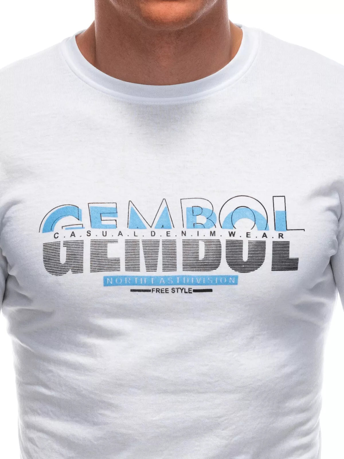 Men's white T-shirt Gembol