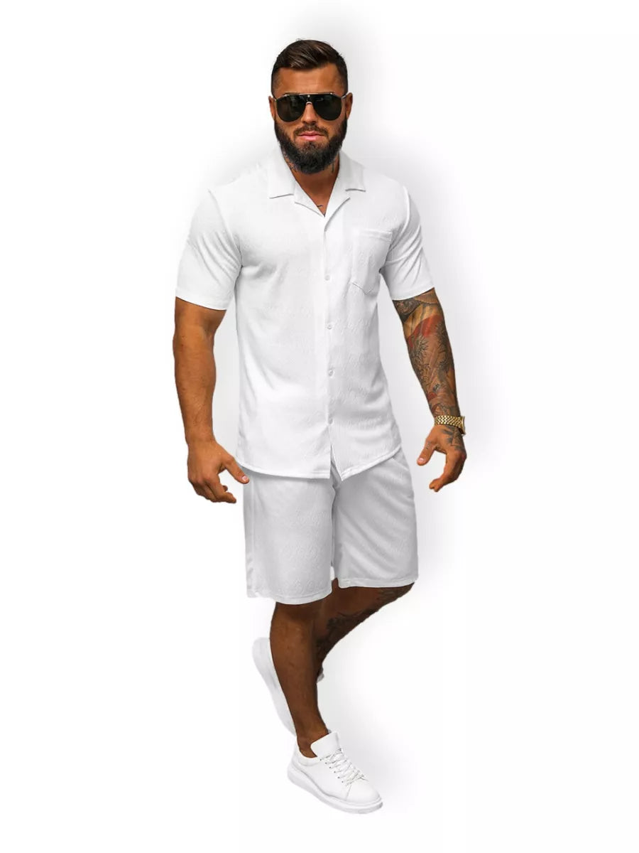 Men's white Bored suit.