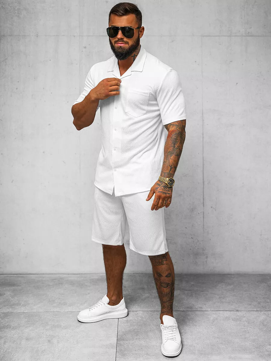Men's white Bored suit.