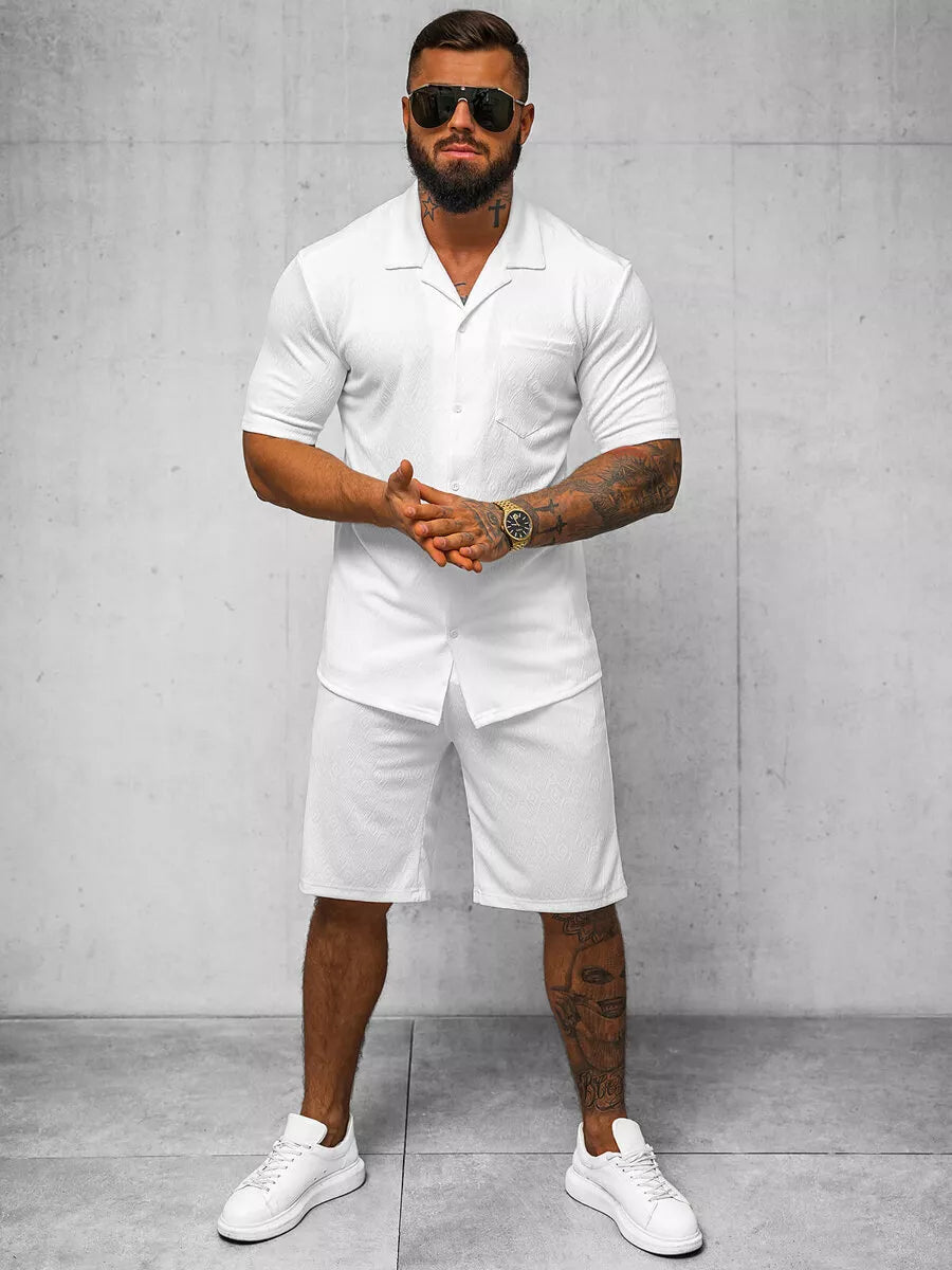 Men's white Bored suit.