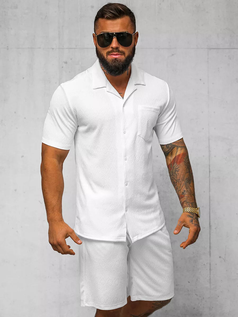 Men's white Bored suit.