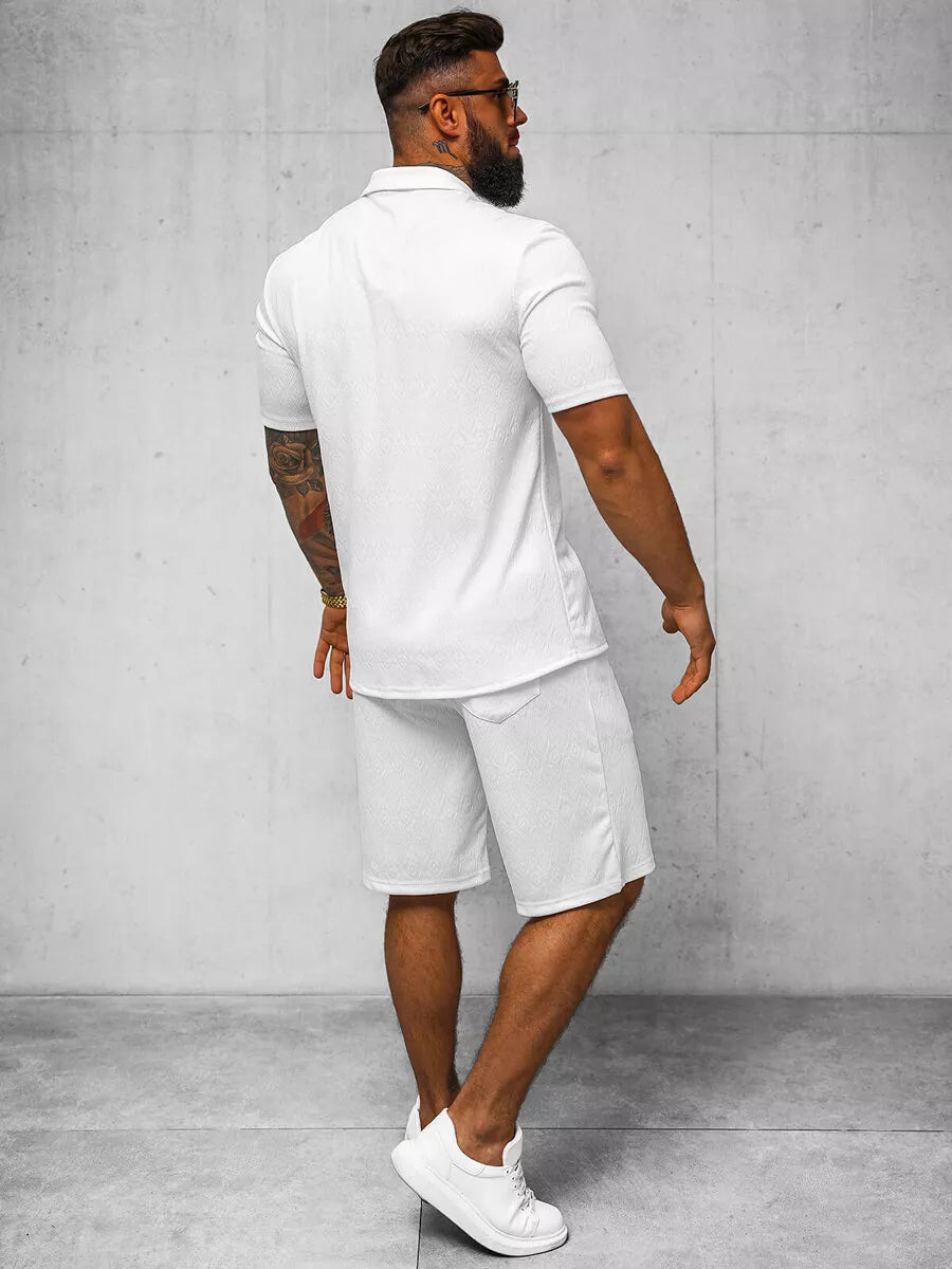 Men's white Bored suit.