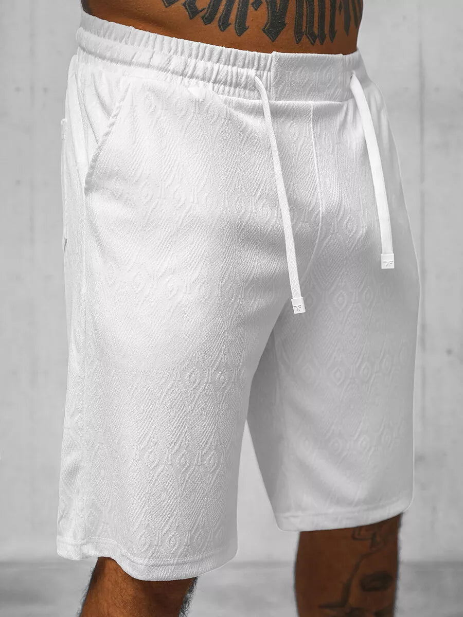 Men's white Bored suit.