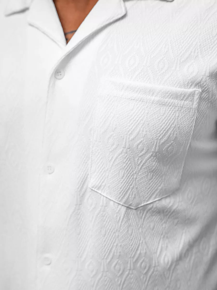 Men's white Bored suit.