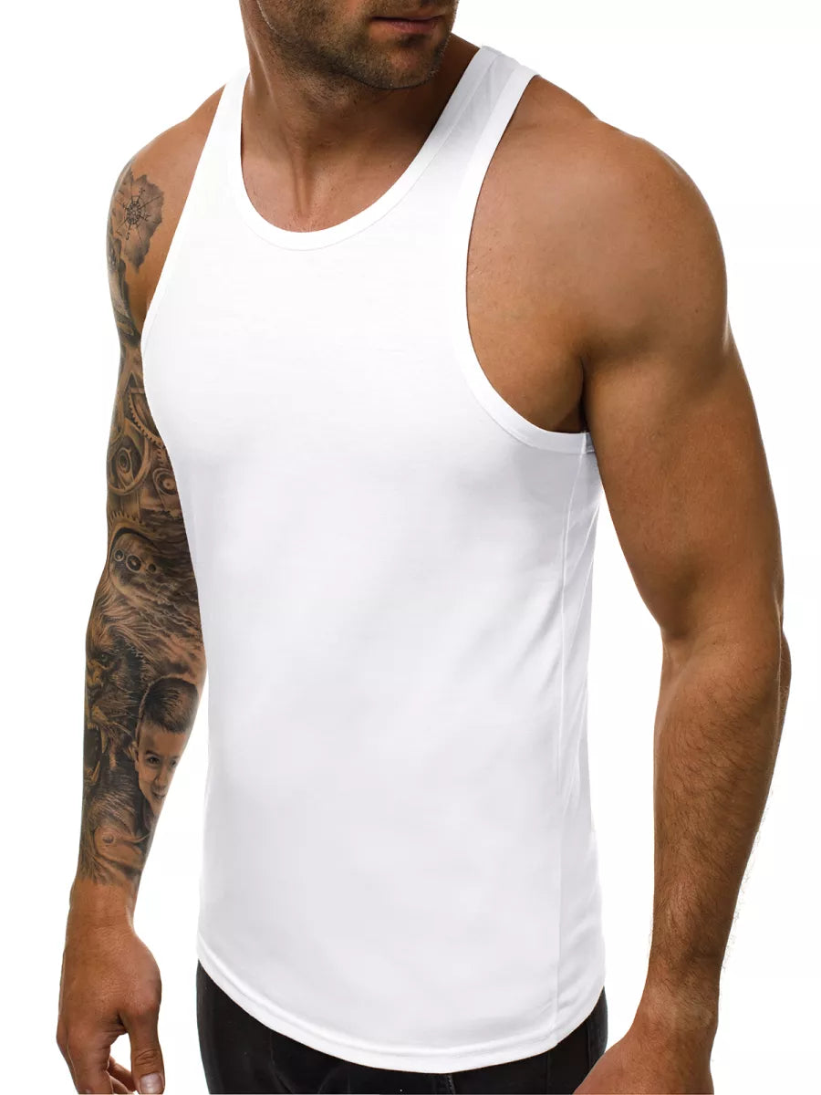 Men's sleeveless white shirt Romul