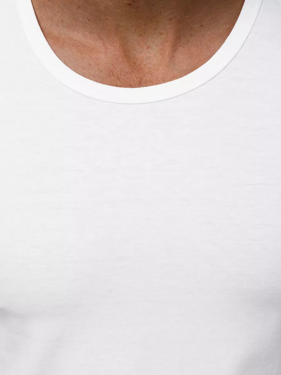 Men's sleeveless white shirt Romul