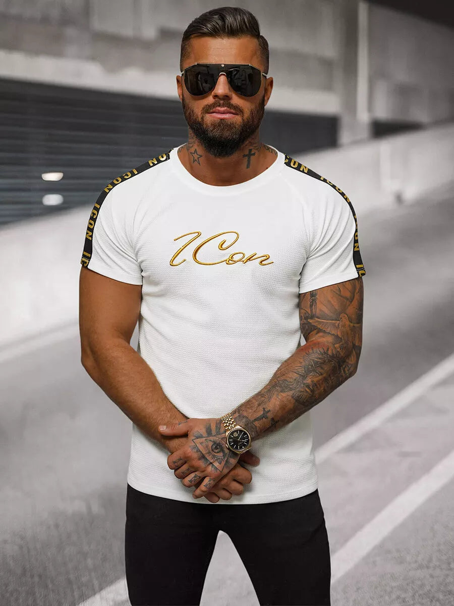 Men's white T-shirt Icone