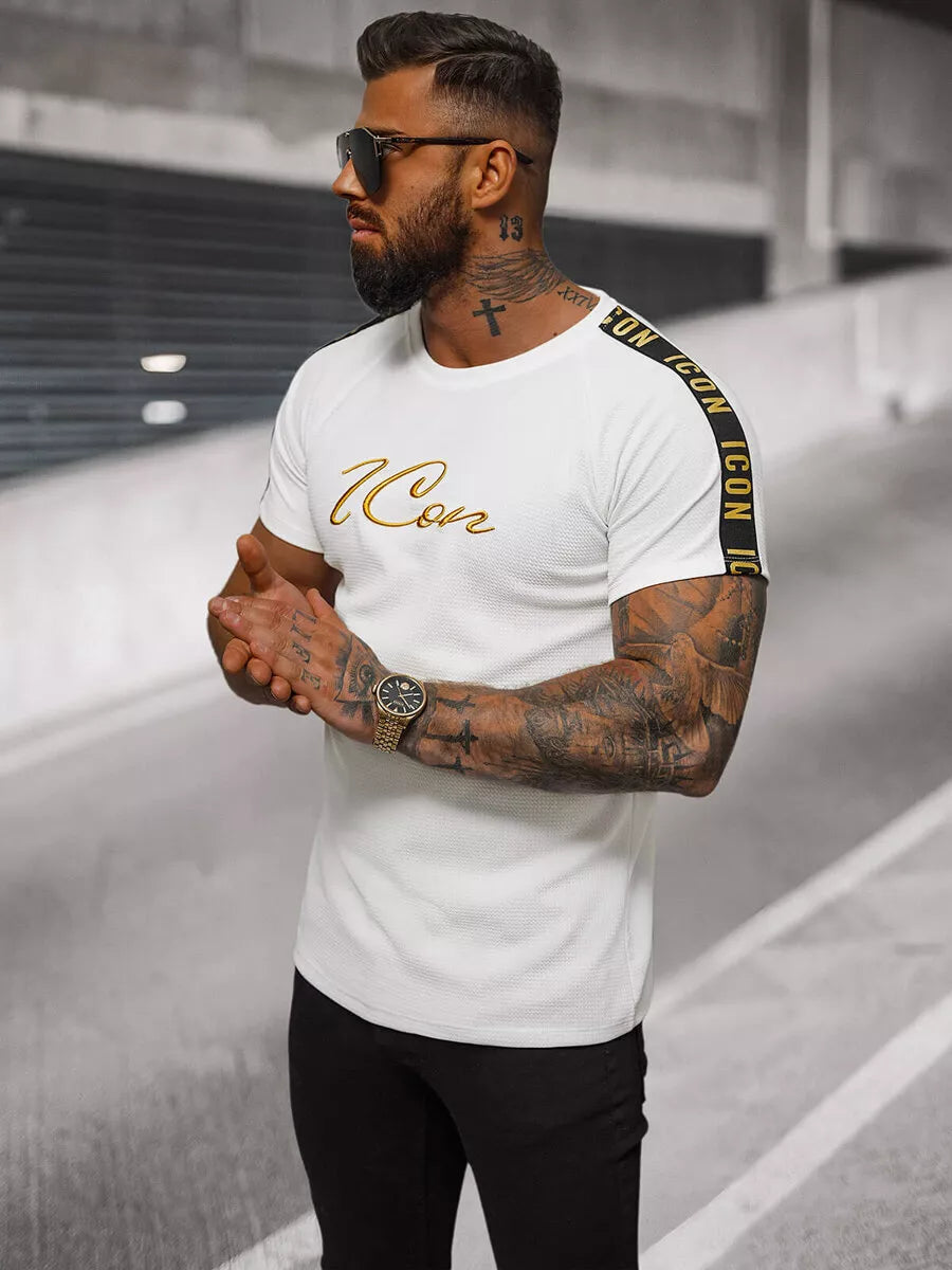 Men's white T-shirt Icone
