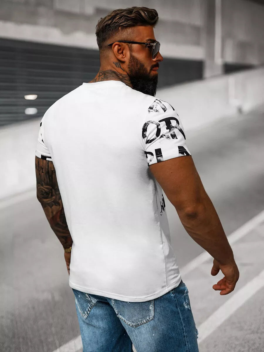 Men's white T-shirt Play