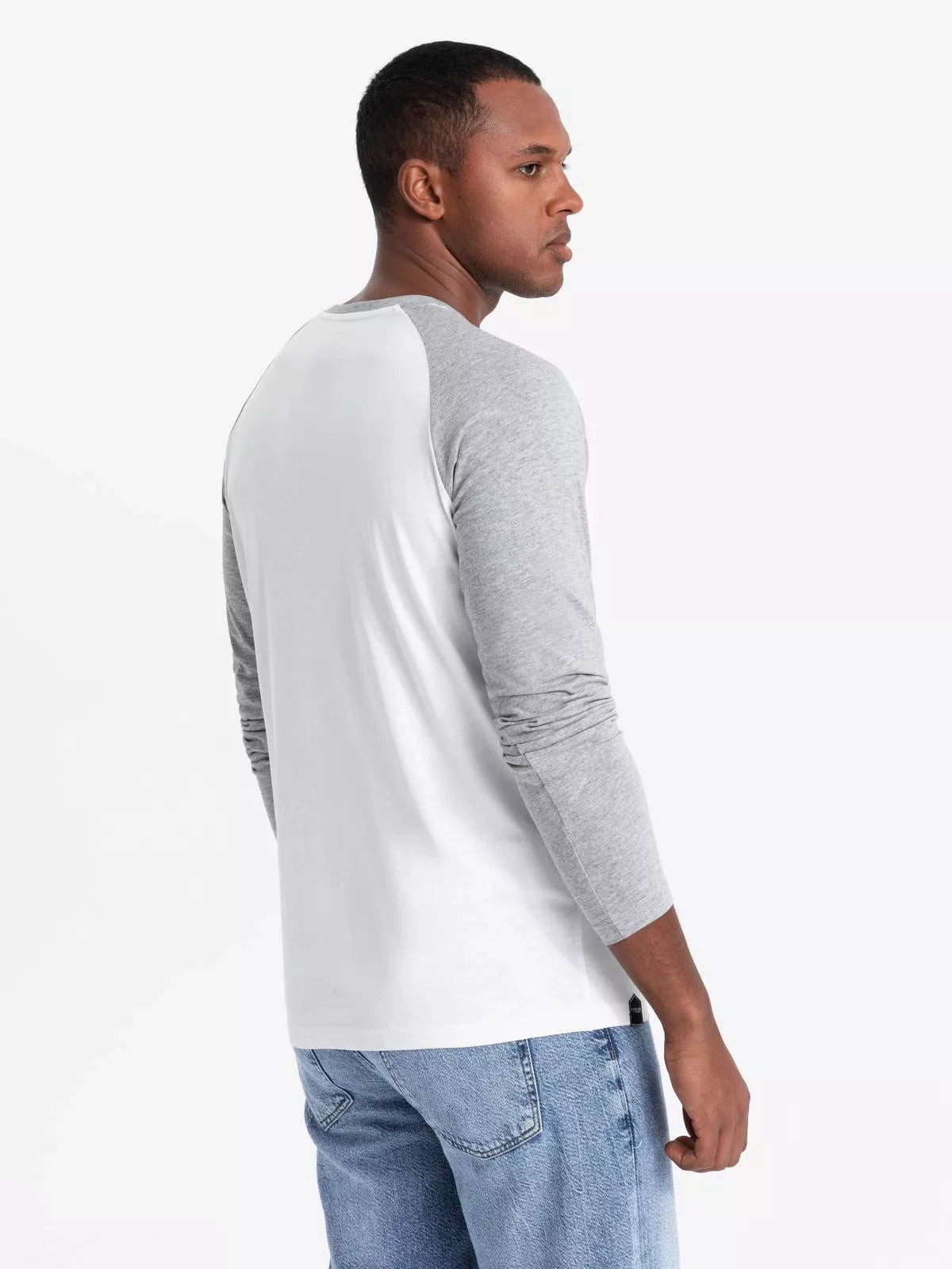 Men's white/gray long-sleeved T-shirt Artur