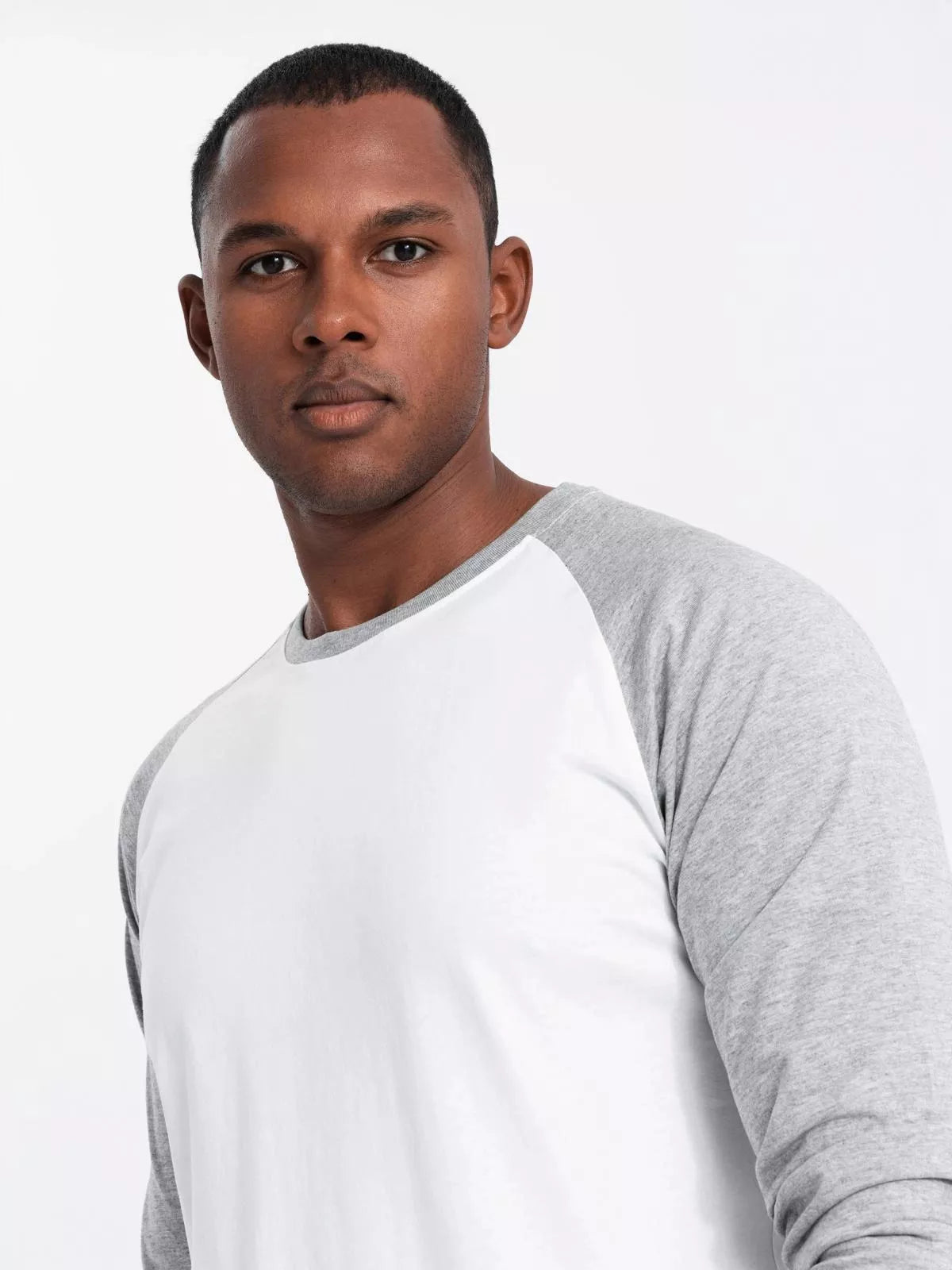 Men's white/gray long-sleeved T-shirt Artur