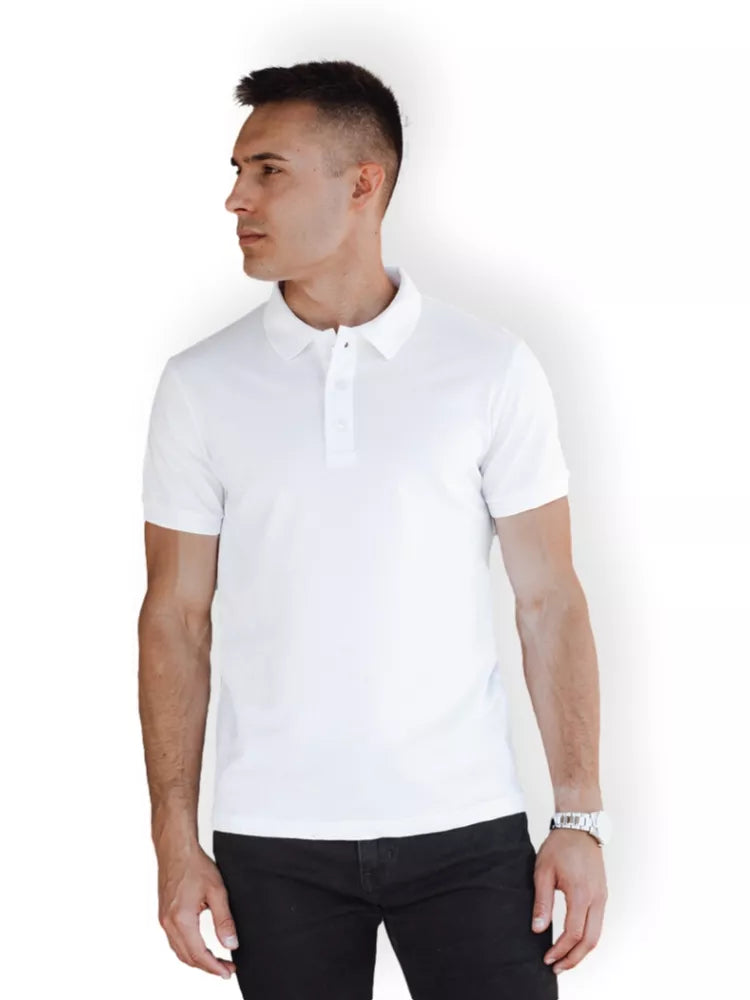 Men's white polo shirt Metrol