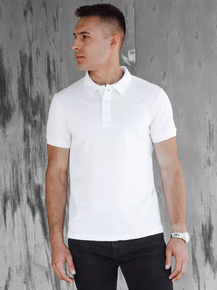 Men's white polo shirt Metrol