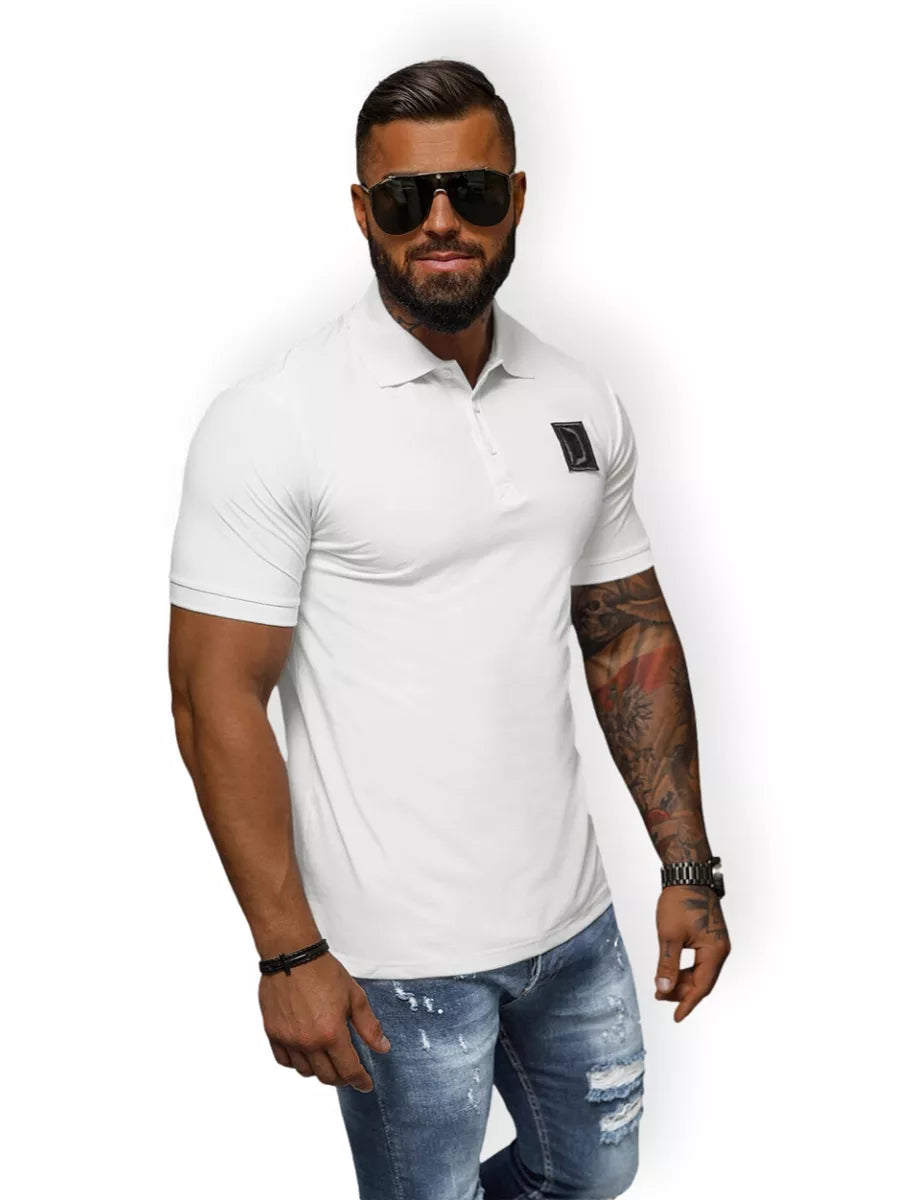 Men's white polo shirt Tirol