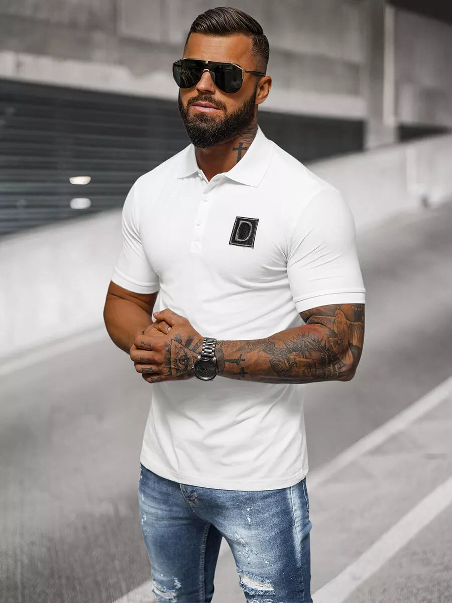 Men's white polo shirt Tirol