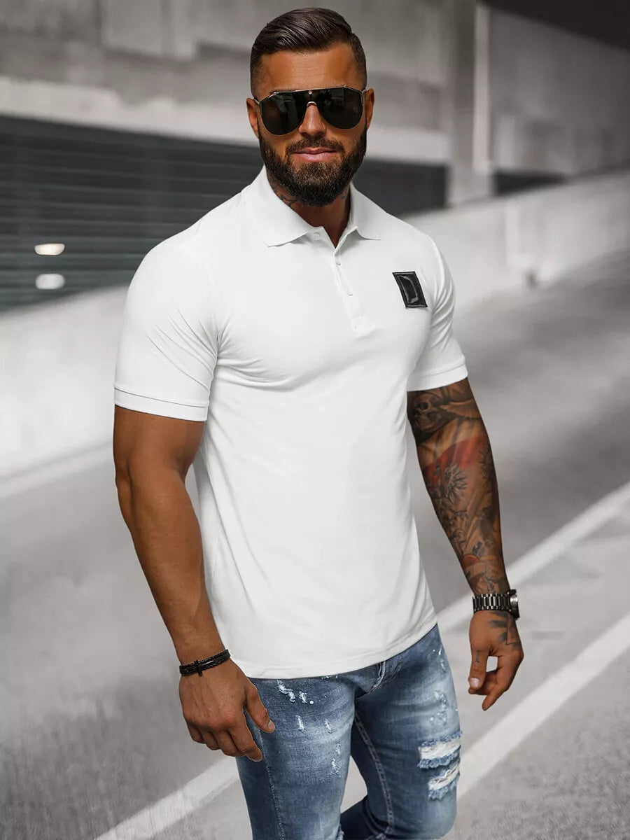 Men's white polo shirt Tirol