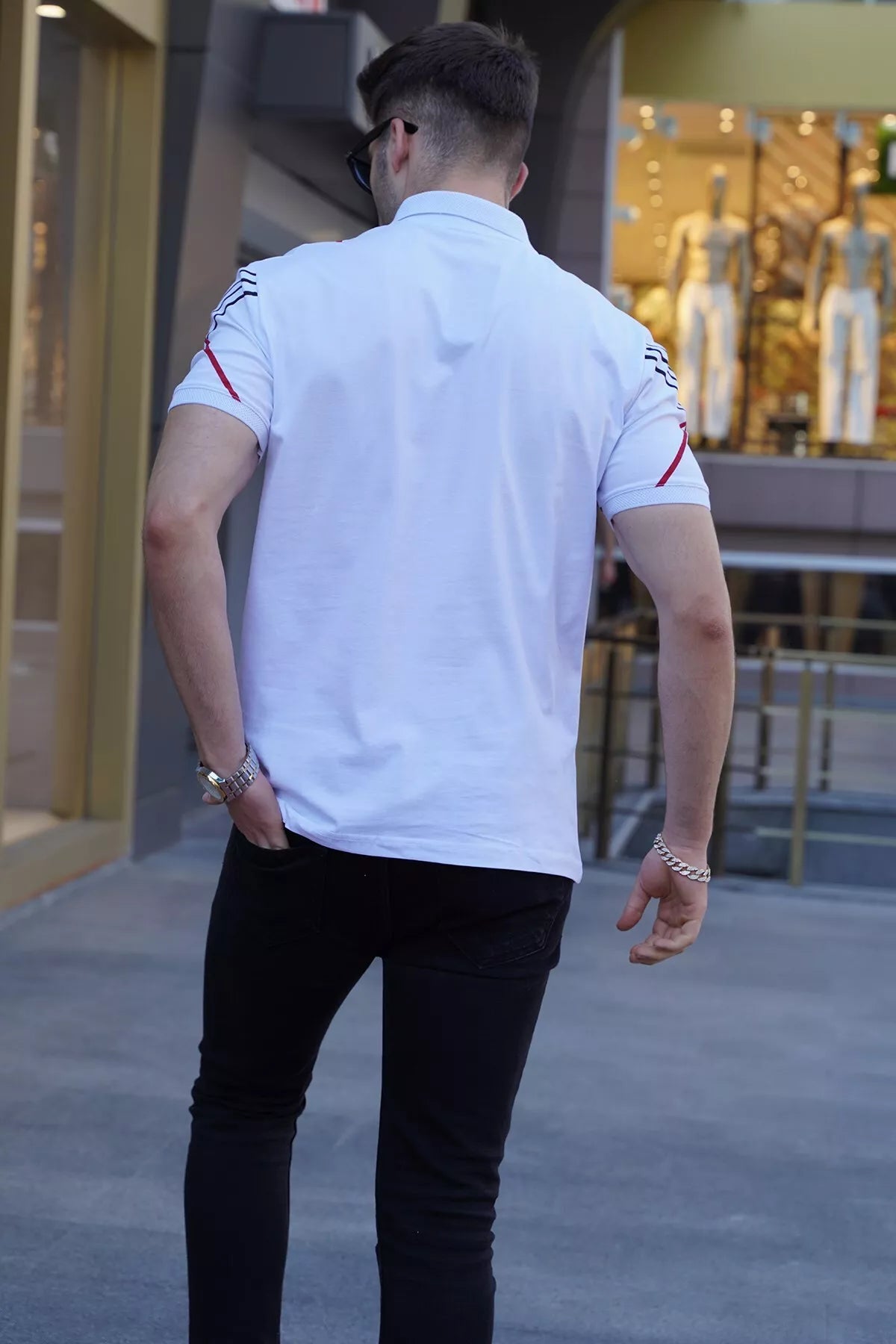 Men's white polo shirt Zol